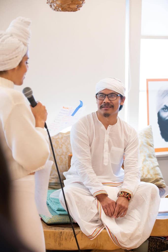 Nakhone Keodara at Kundalini Yoga teacher training graduation